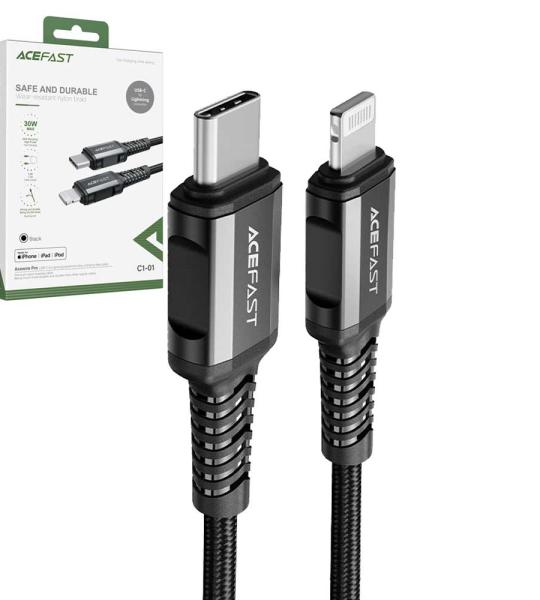 Acefast C01 Usb c to lightning Acewire Pro 30W max cable